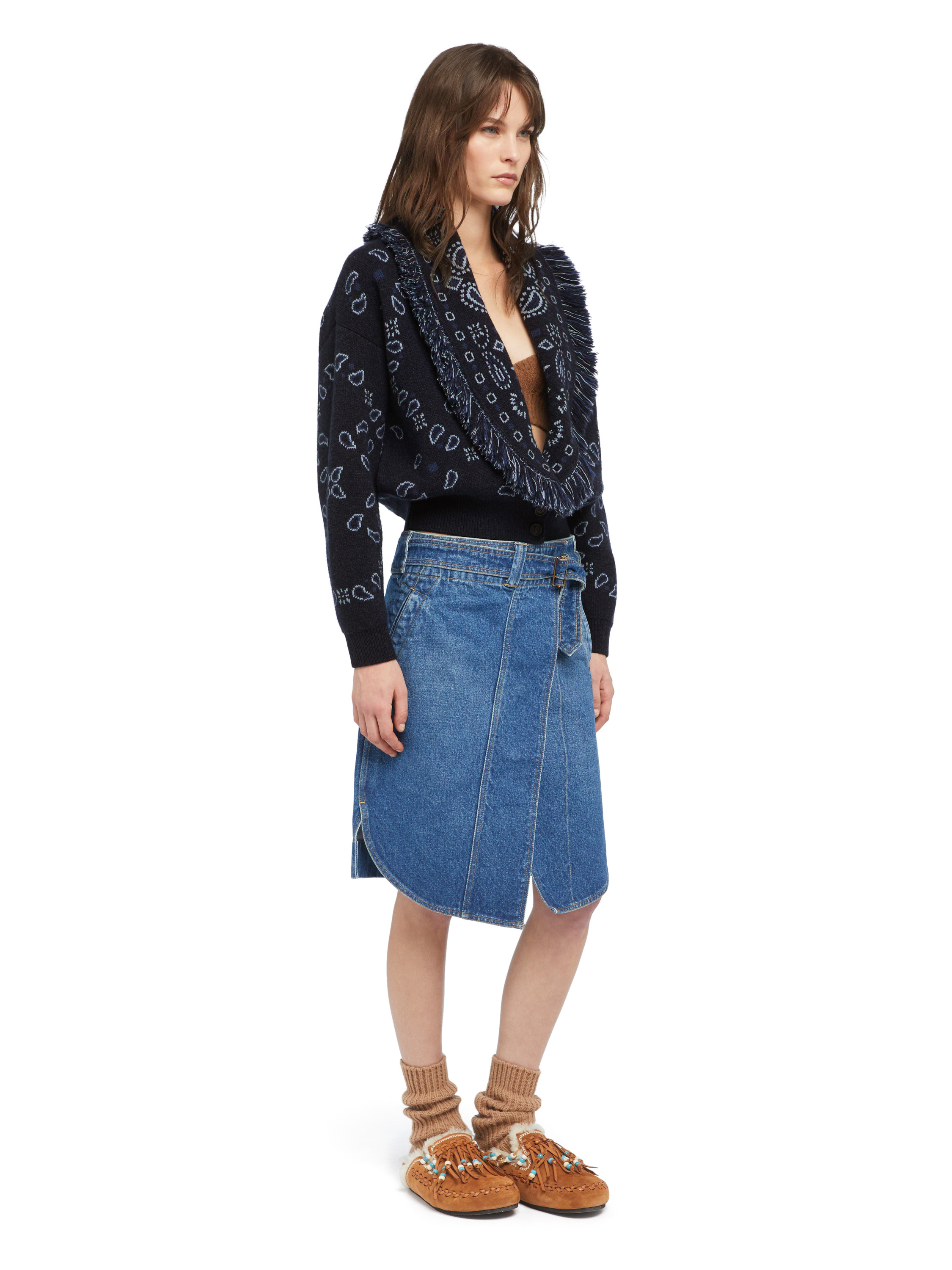 Bandana Jacquard Cardi-Bomber - 5