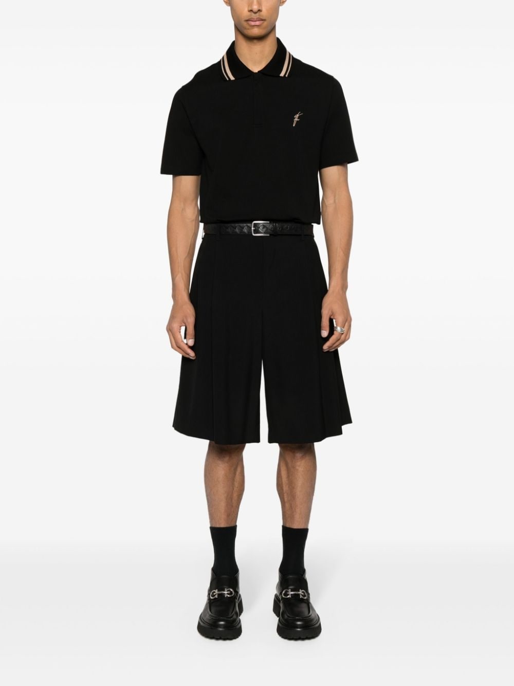 embroidered-logo polo shirt - 2