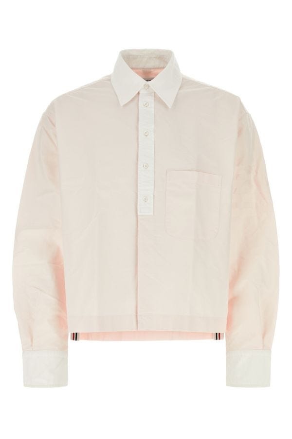 Thom Browne Man Pastel Pink Oxford Shirt - 1