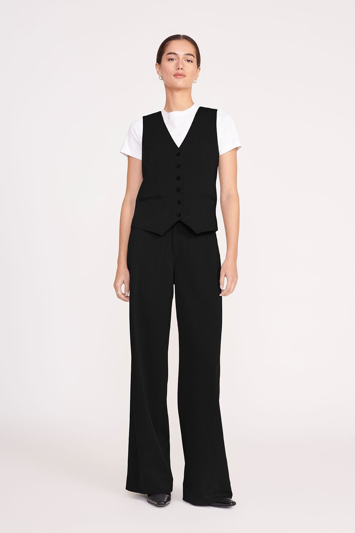 STAUD GRAYSON PANT BLACK - 5