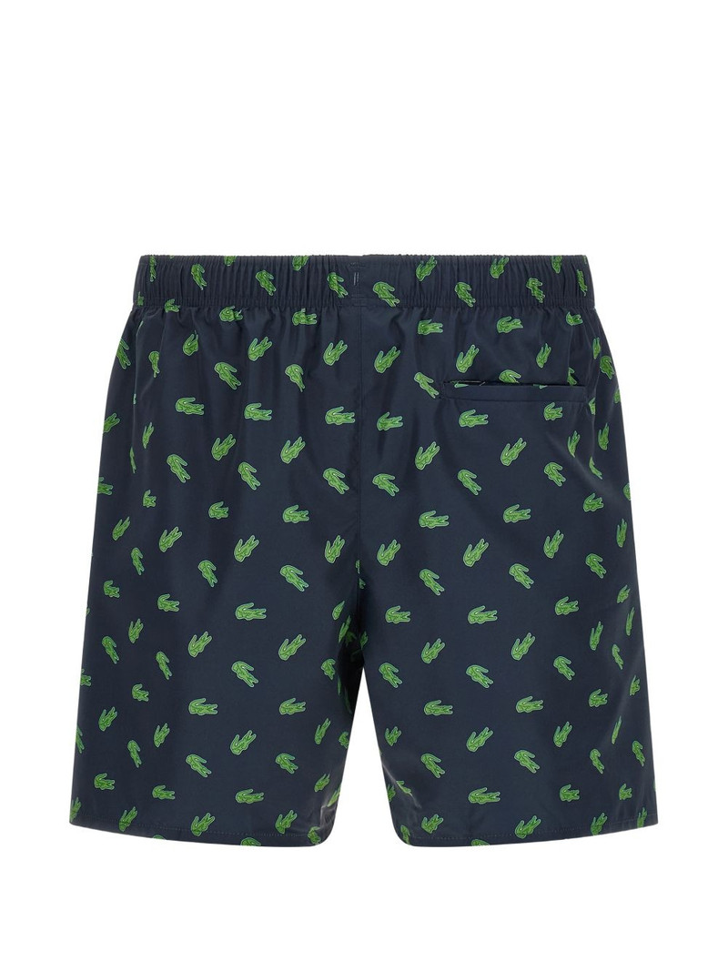 LACOSTE logo-patch swim shorts outlook