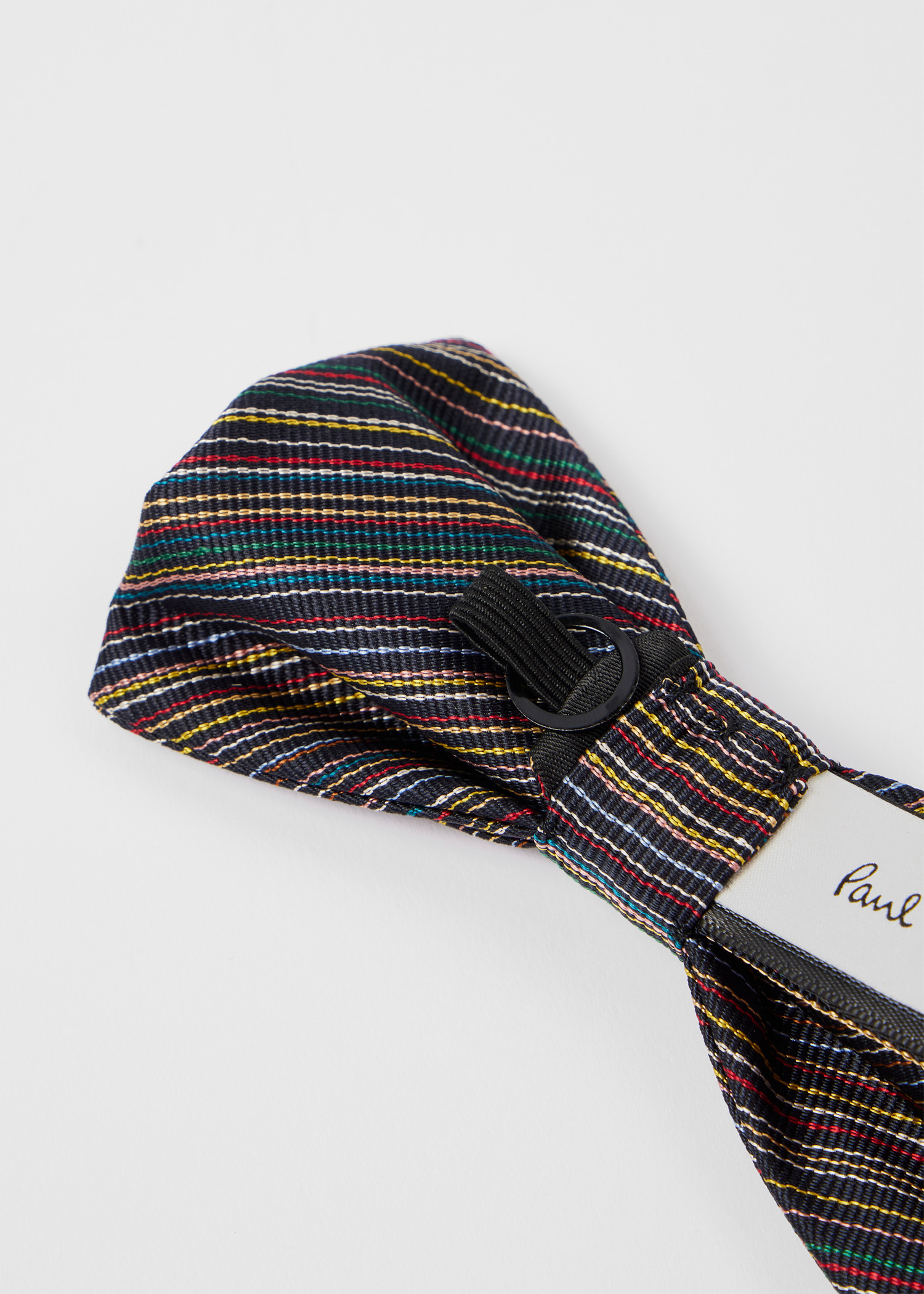 Silk Pre-Tied 'Signature Stripe' Bow Tie - 4