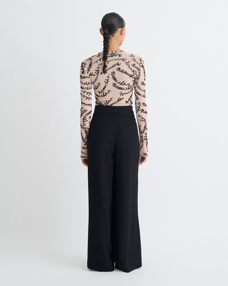 Nanushka Mesh-Jersey Top outlook