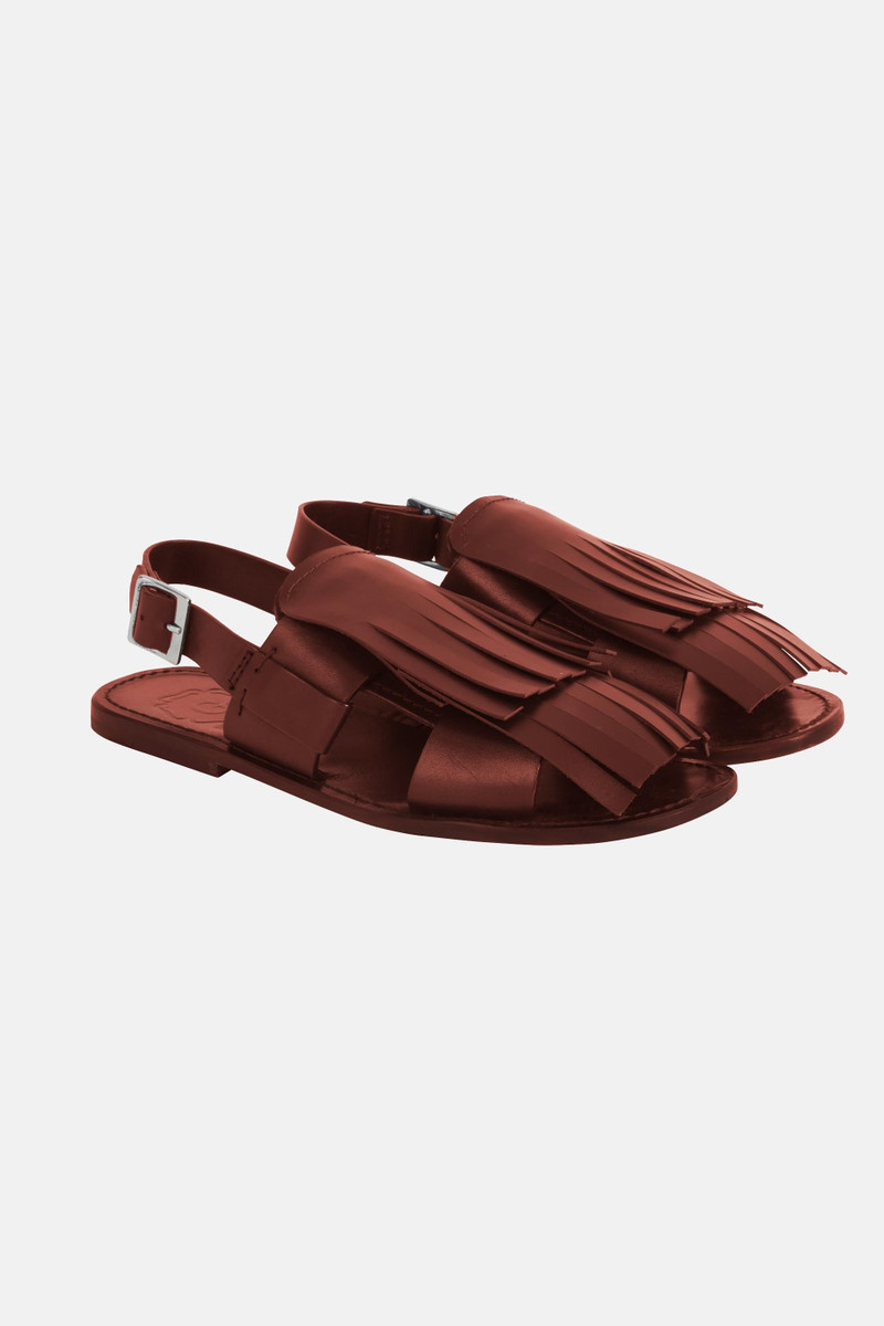 EMILIA WICKSTEAD Grenson X Emilia Wickstead Willa Sandal In Brown Calf Leather outlook