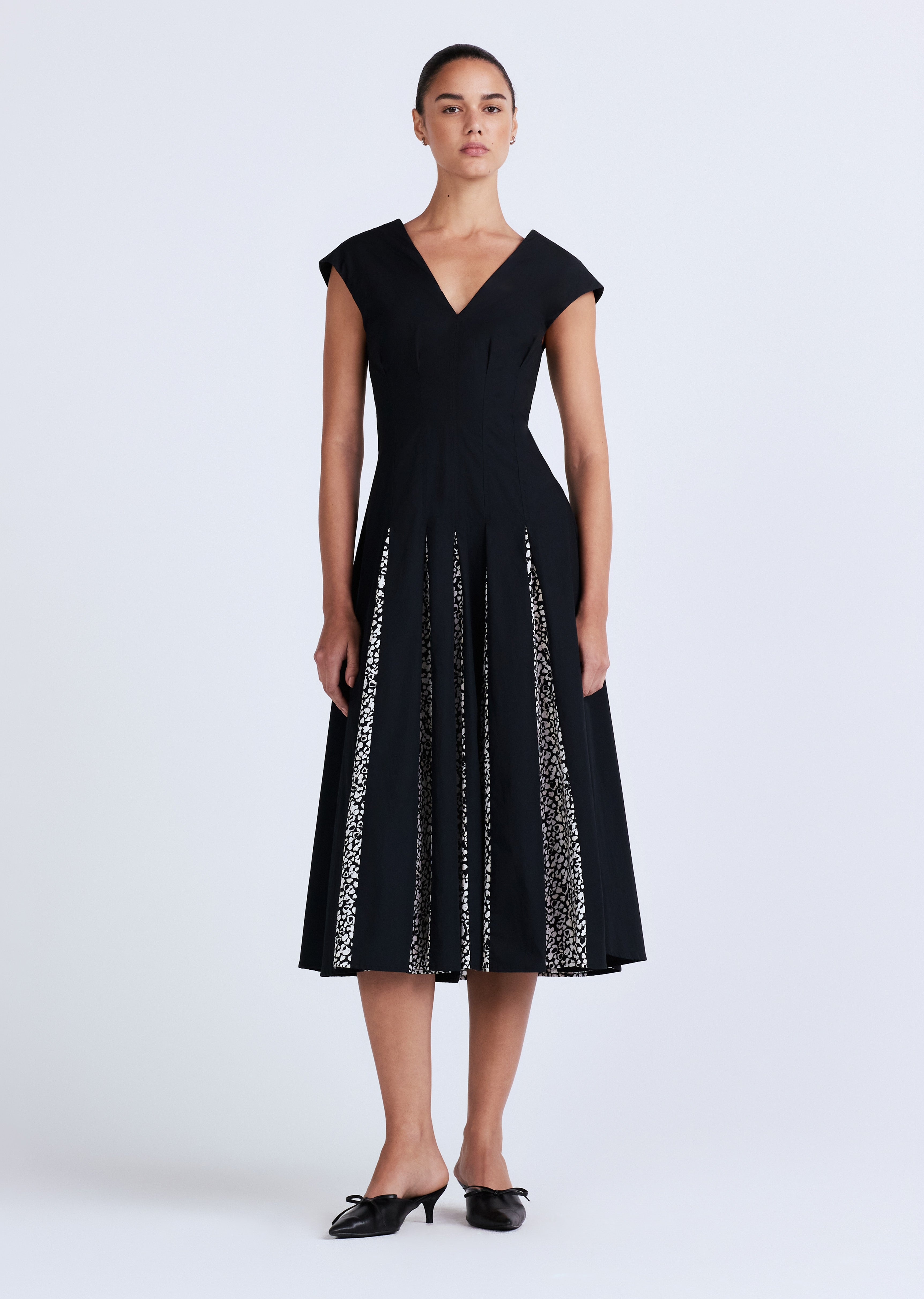 ELLA SLEEVELESS GODET DRESS - 1