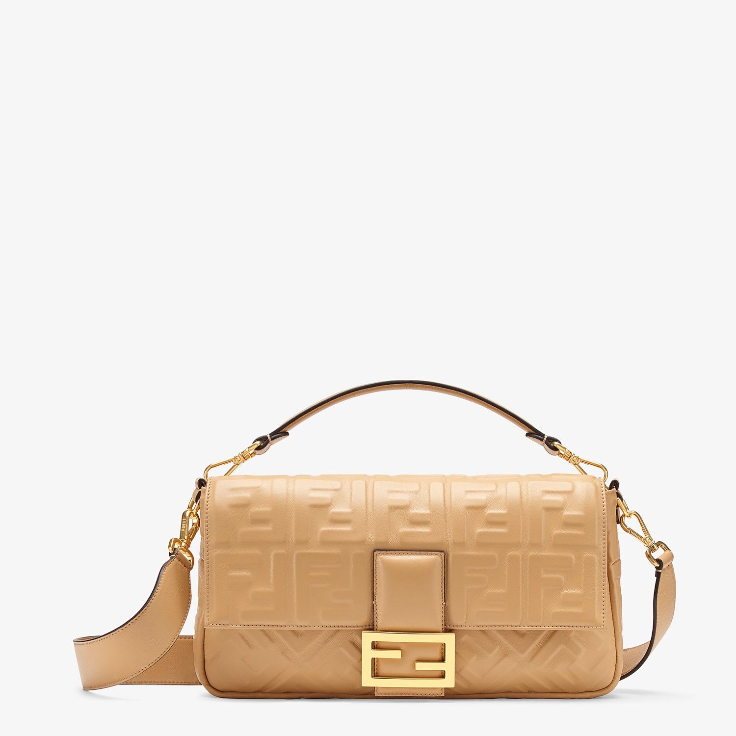 Beige leather bag - 1