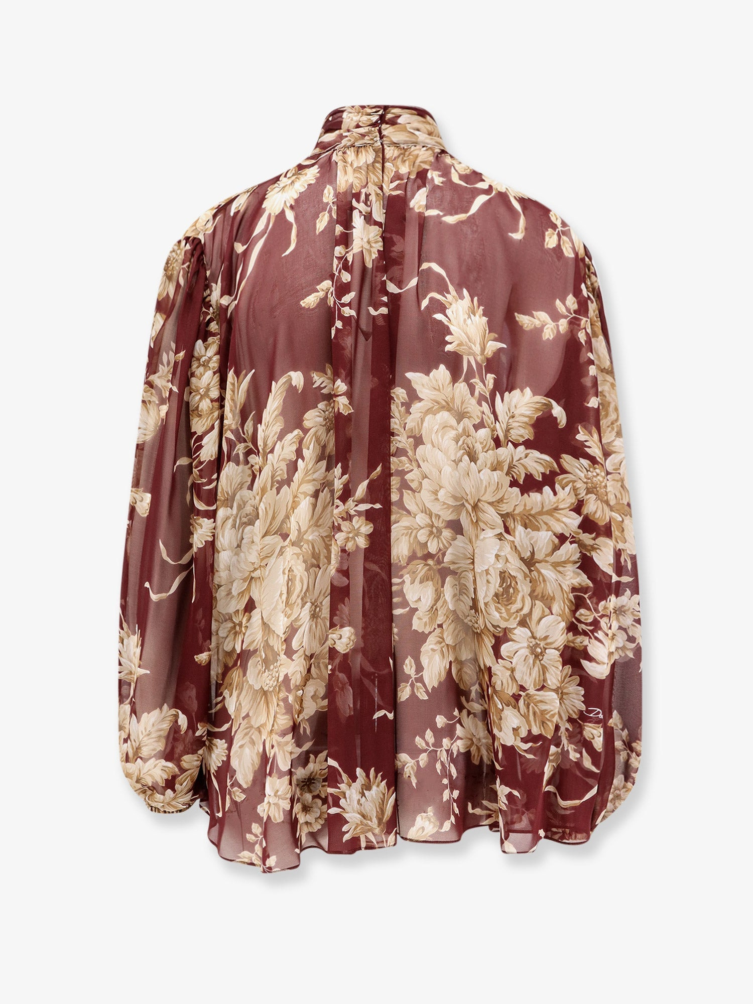 Dolce & Gabbana Chiffon Shirt With Rose Print - 2