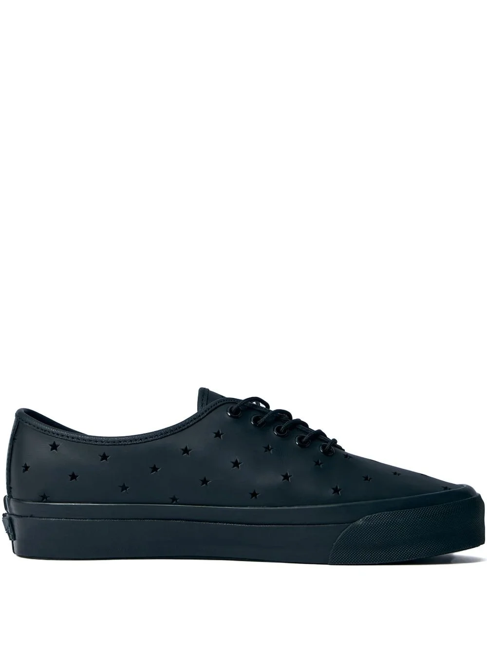 leather low-top sneakers - 1