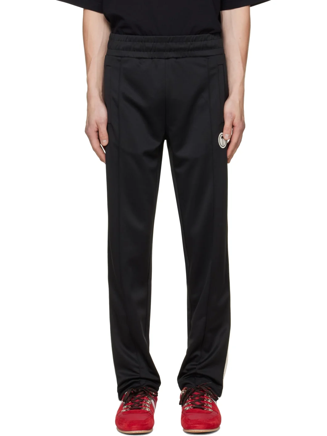 Black Tree Logo Track Pants - 1