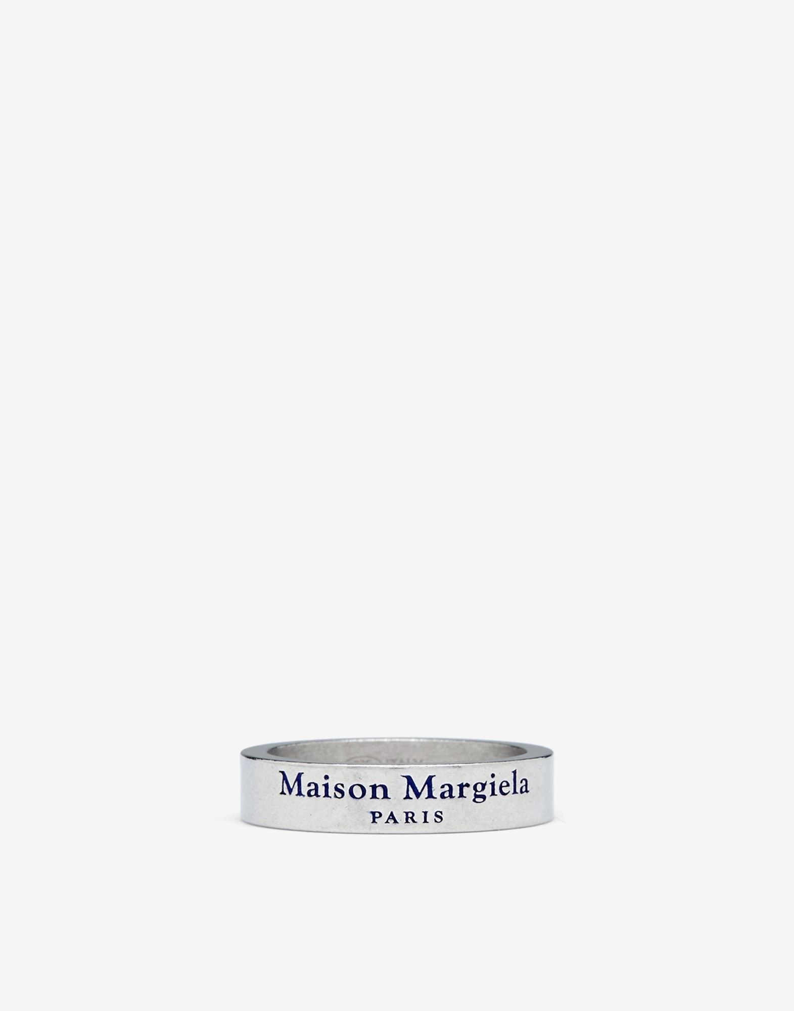 Logo engraved silver ring - 1