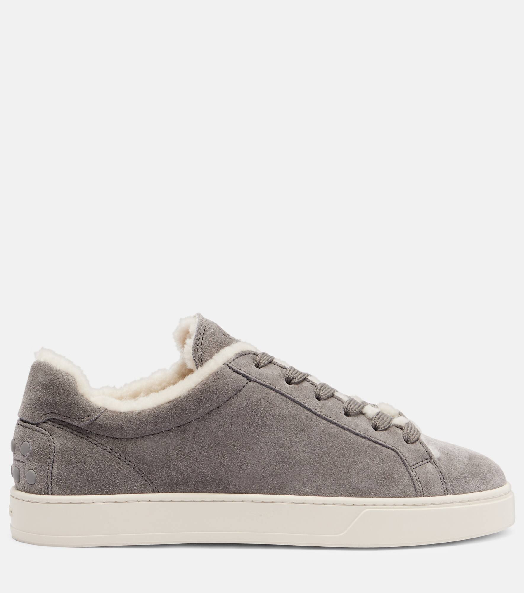 Classic shearling-lined suede sneakers - 4