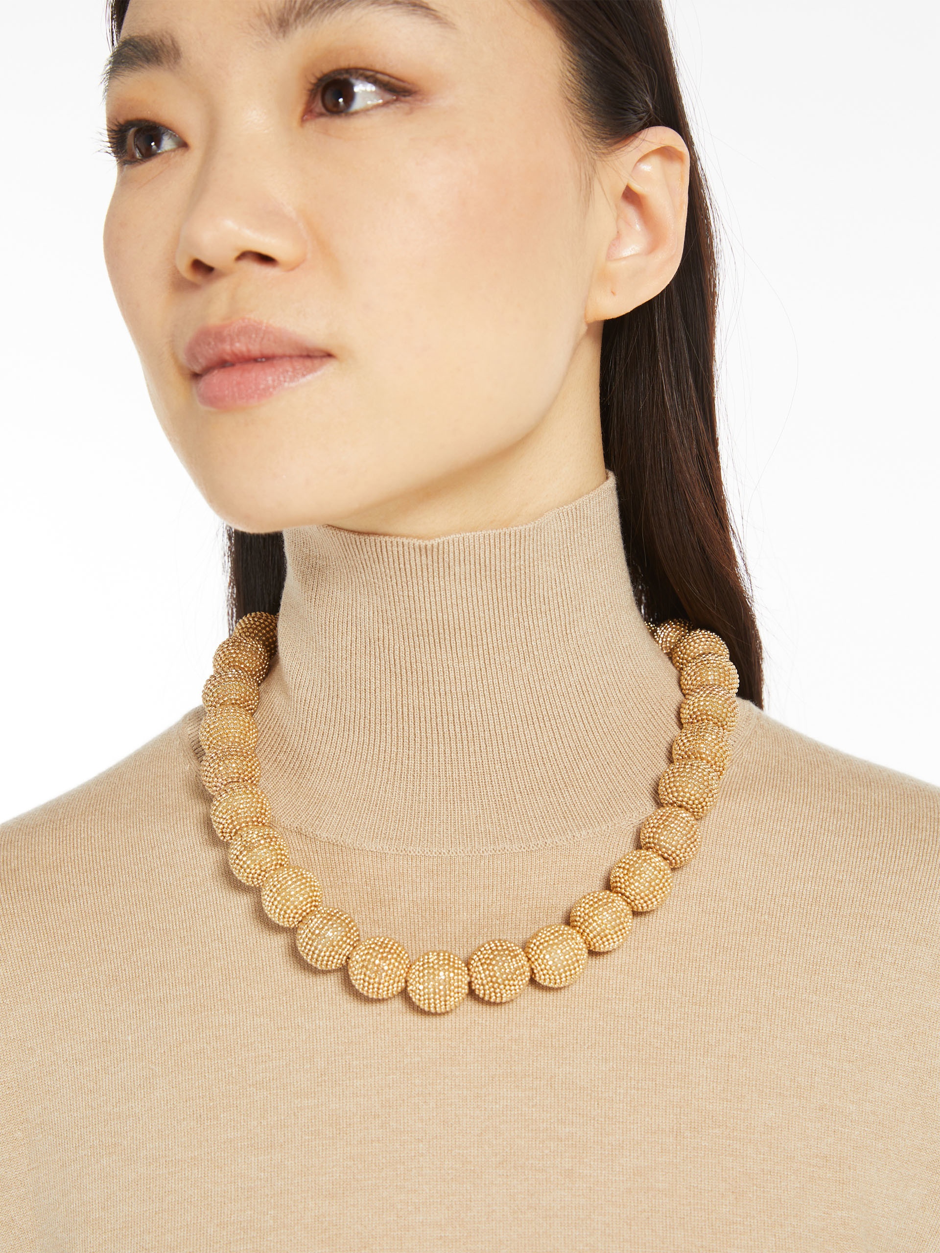 PATTINO Ball-adorned choker necklace - 3