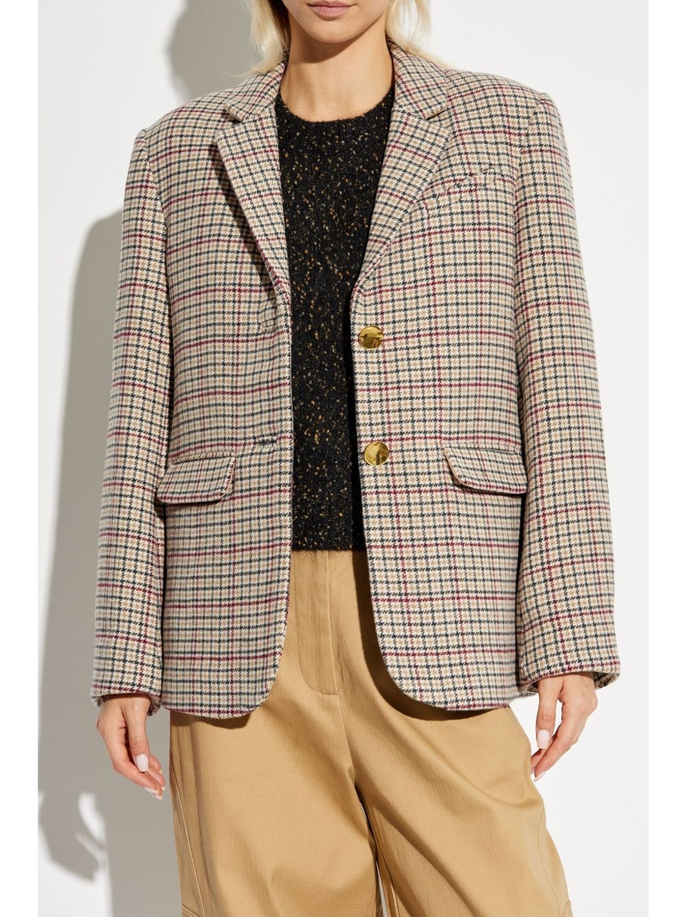 checked blazer - 3