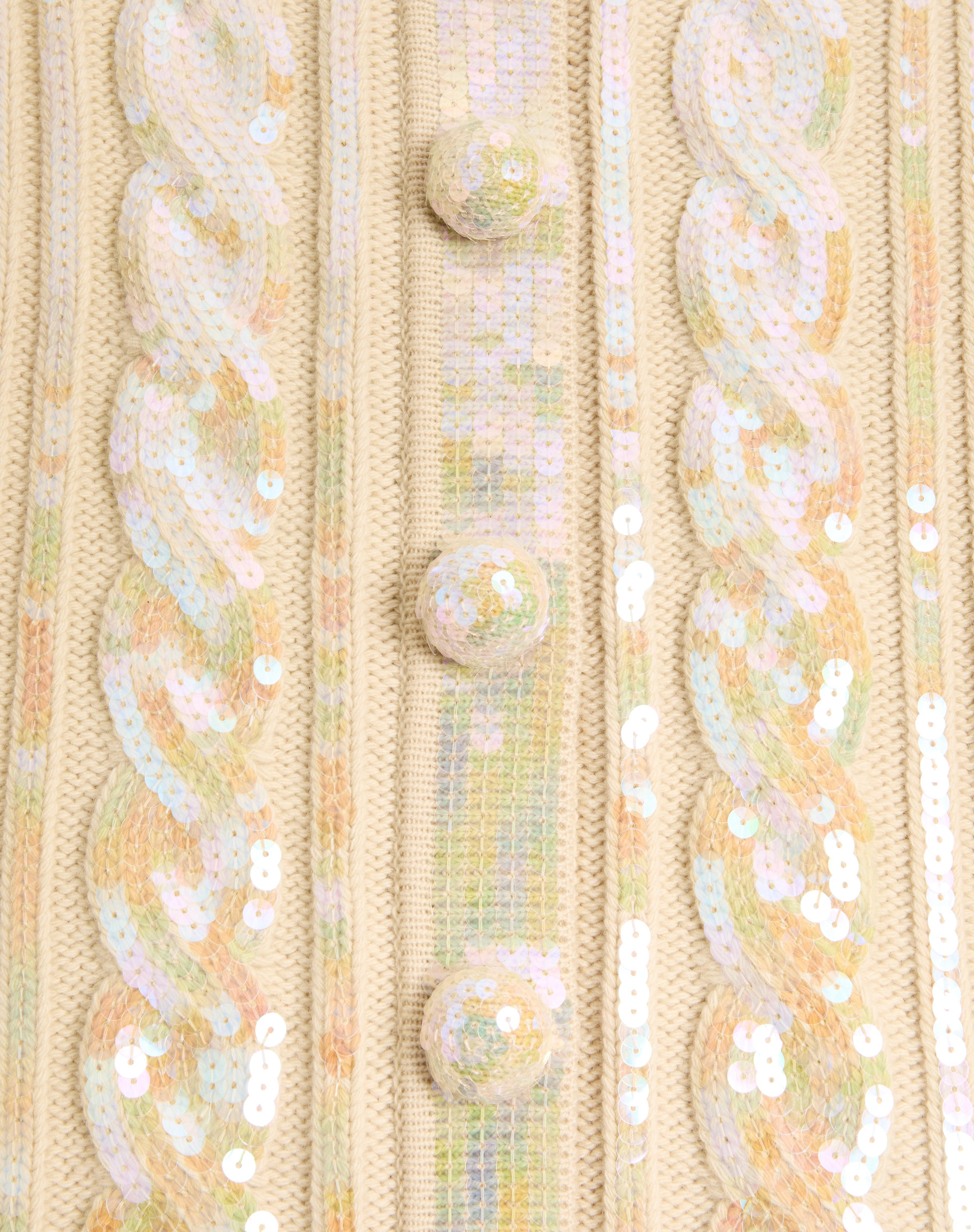 EMBROIDERED WOOL CARDIGAN - 3