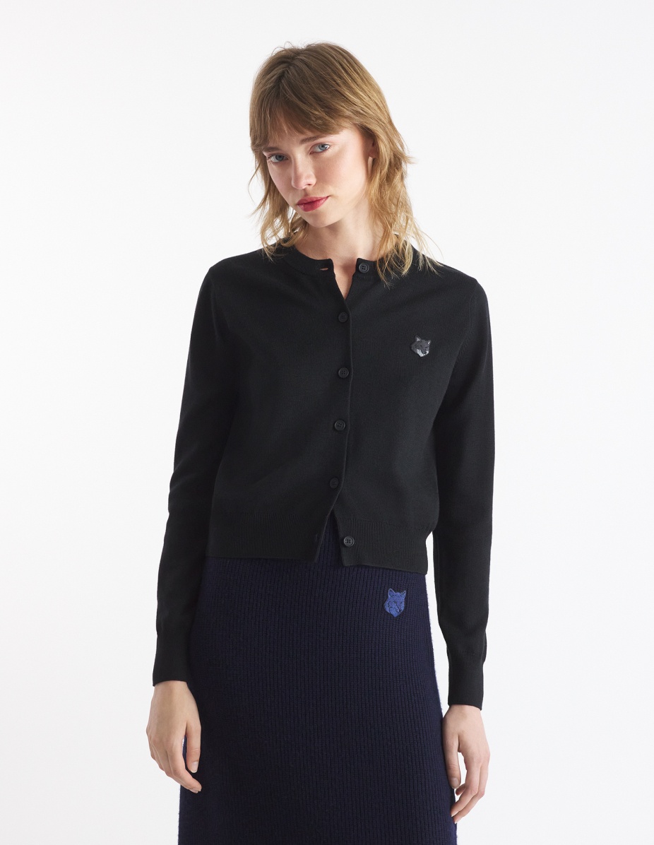 BOLD FOX HEAD PATCH REGULAR CARDIGAN - 3