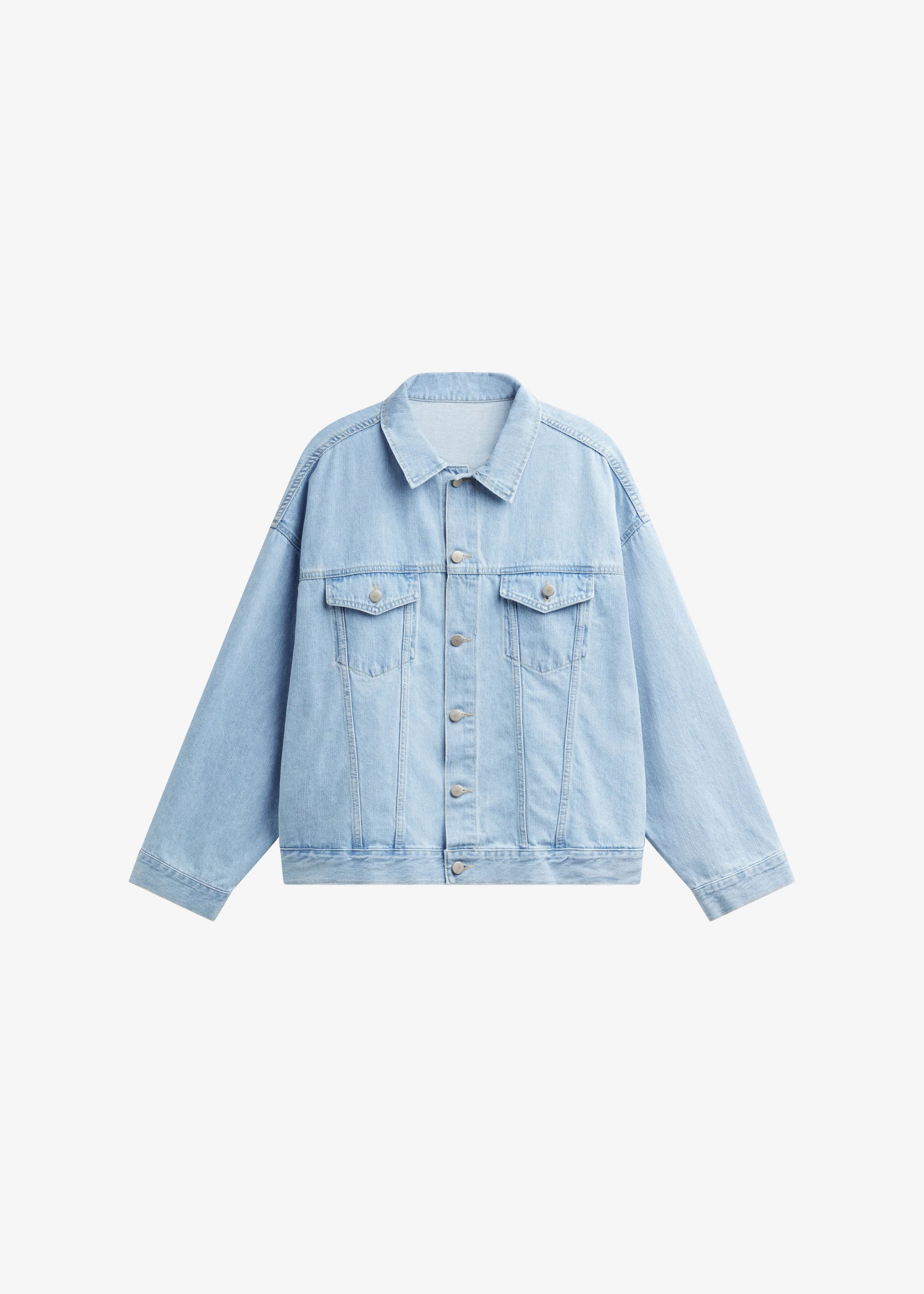 Montauk Oversized Denim Jacket - Light Wash - 1