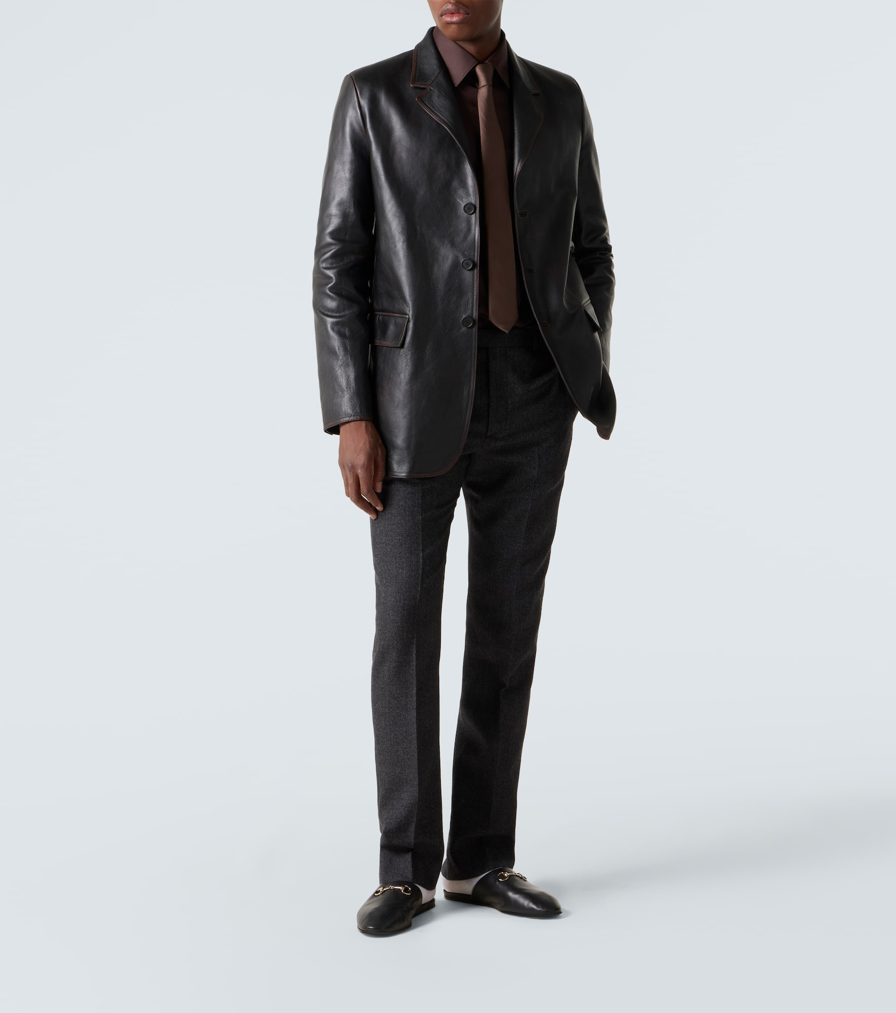 Leather blazer - 2