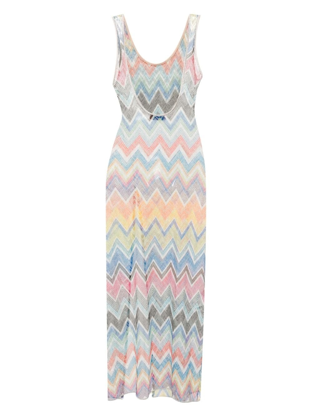 zigzag-woven beach dress - 2