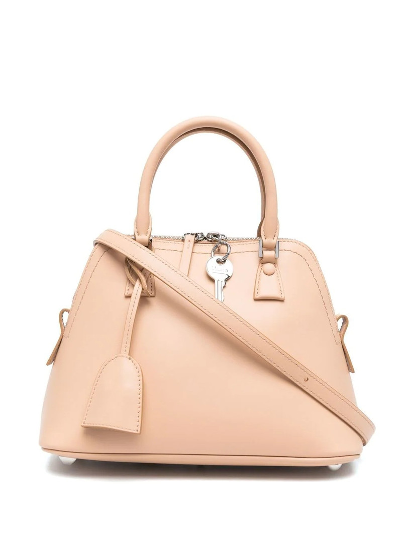 key-detail leather tote bag 6