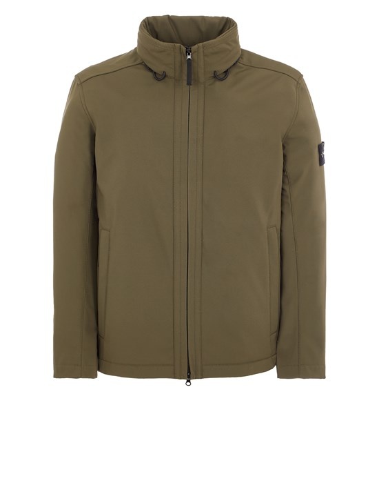 Stone island soft shell best sale olive green