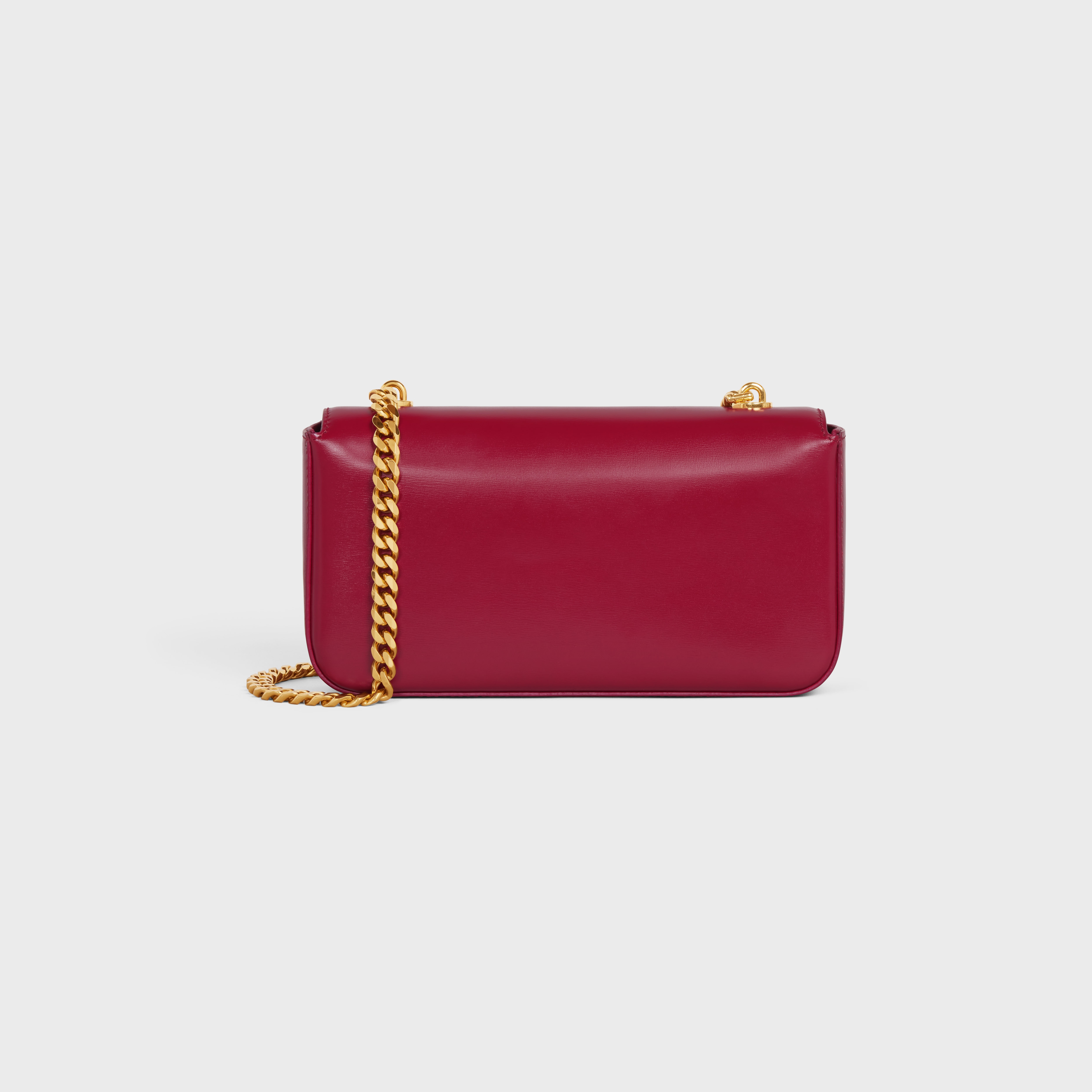 CHAIN SHOULDER BAG triomphe in shiny calfskin - 3