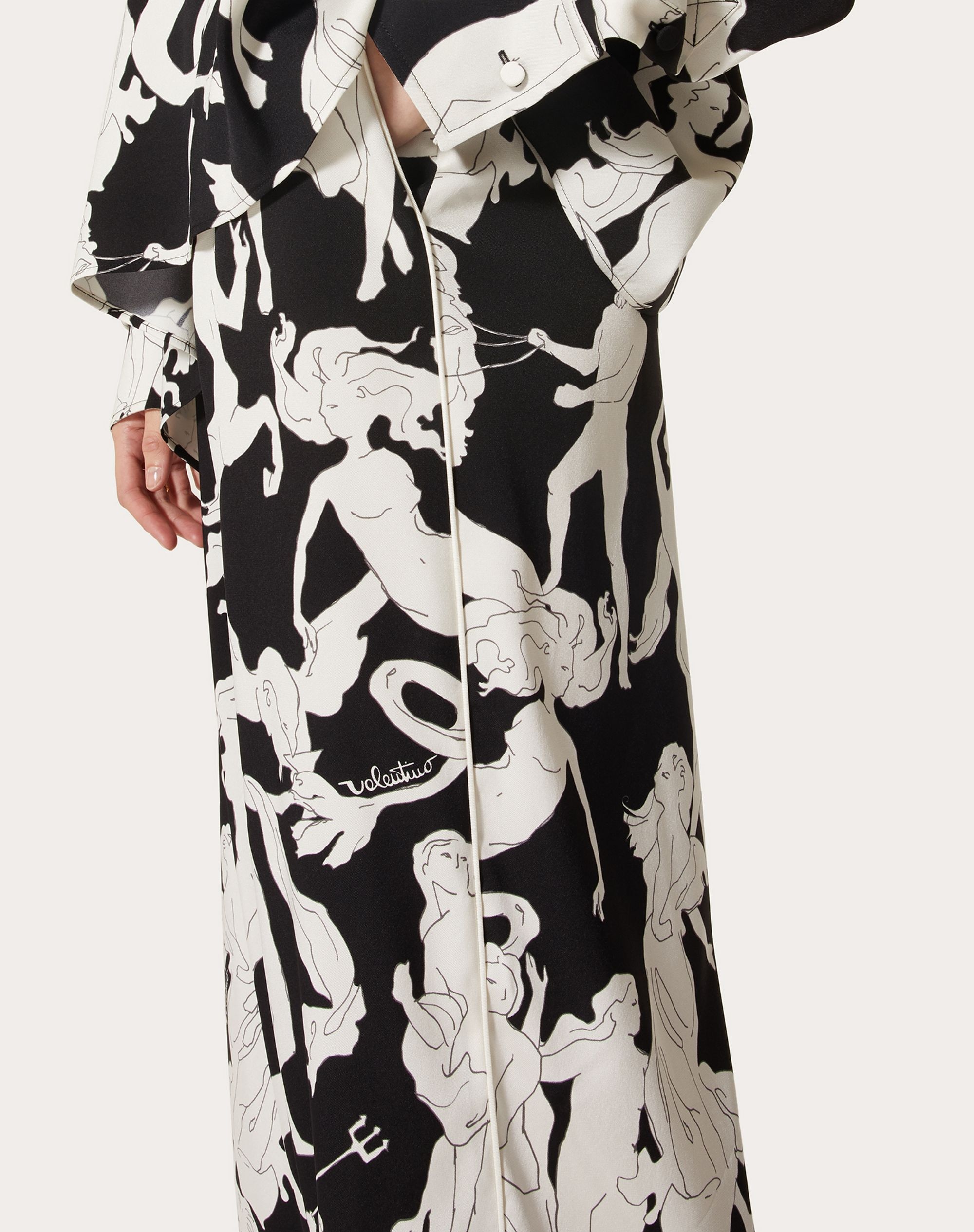 PRINTED STRETCH TWILL PANTS - 5