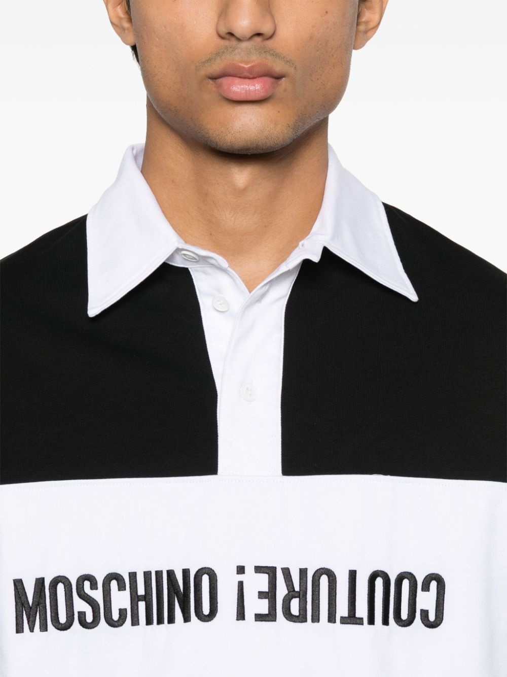 logo-embroidered polo shirt - 4