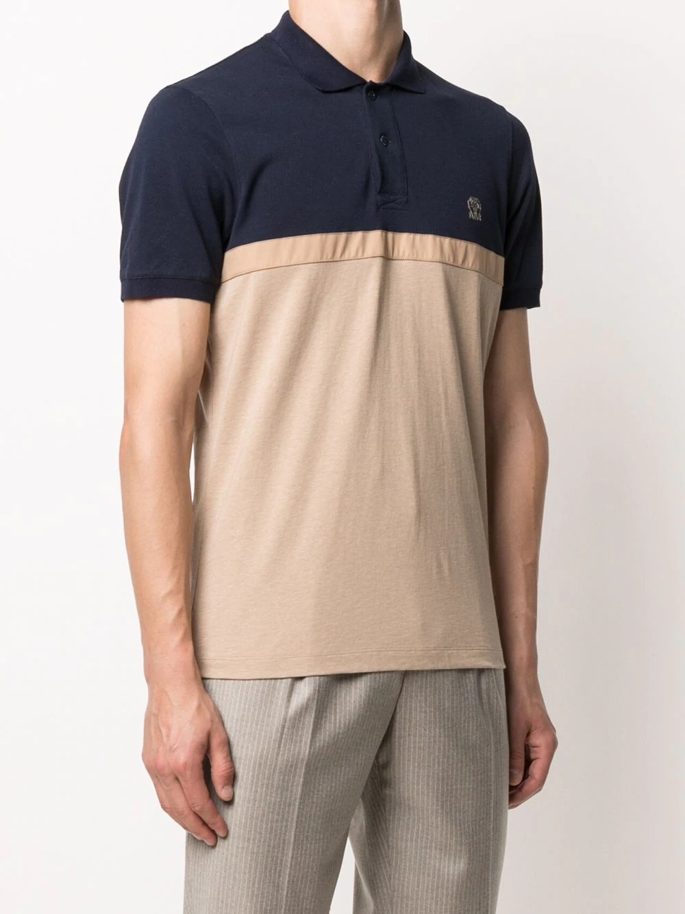 colour-block polo shirt - 3