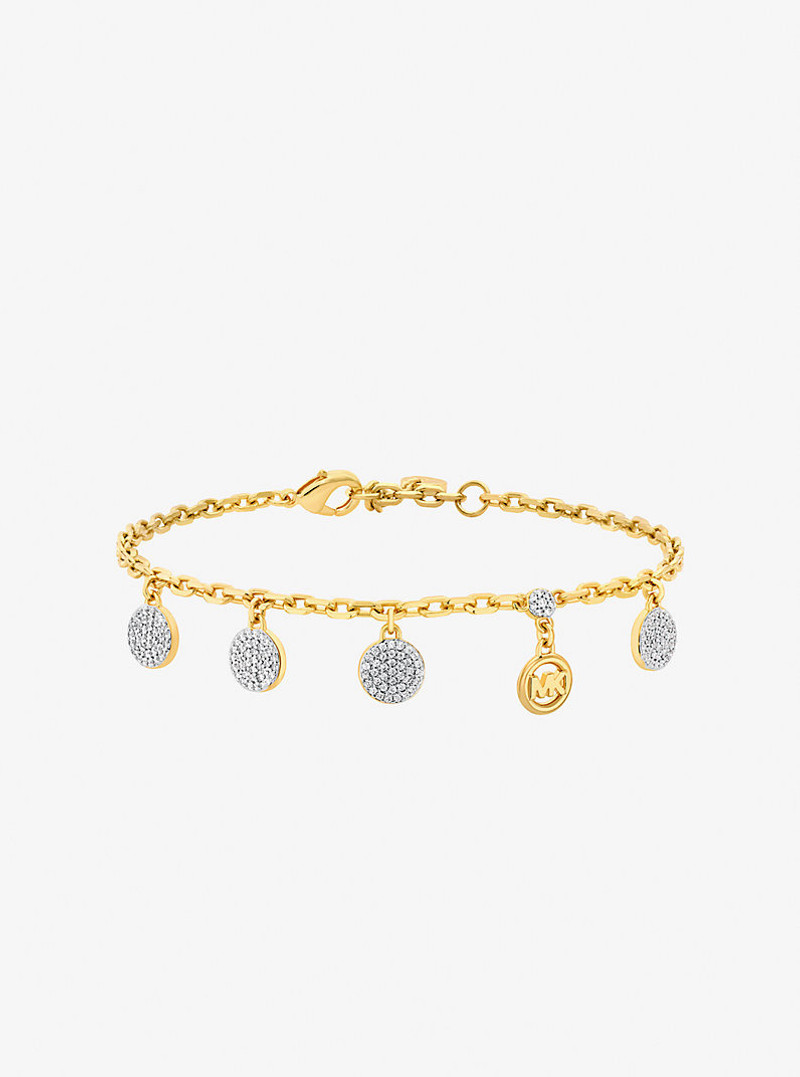 Pavé Disk Charm Bracelet 1