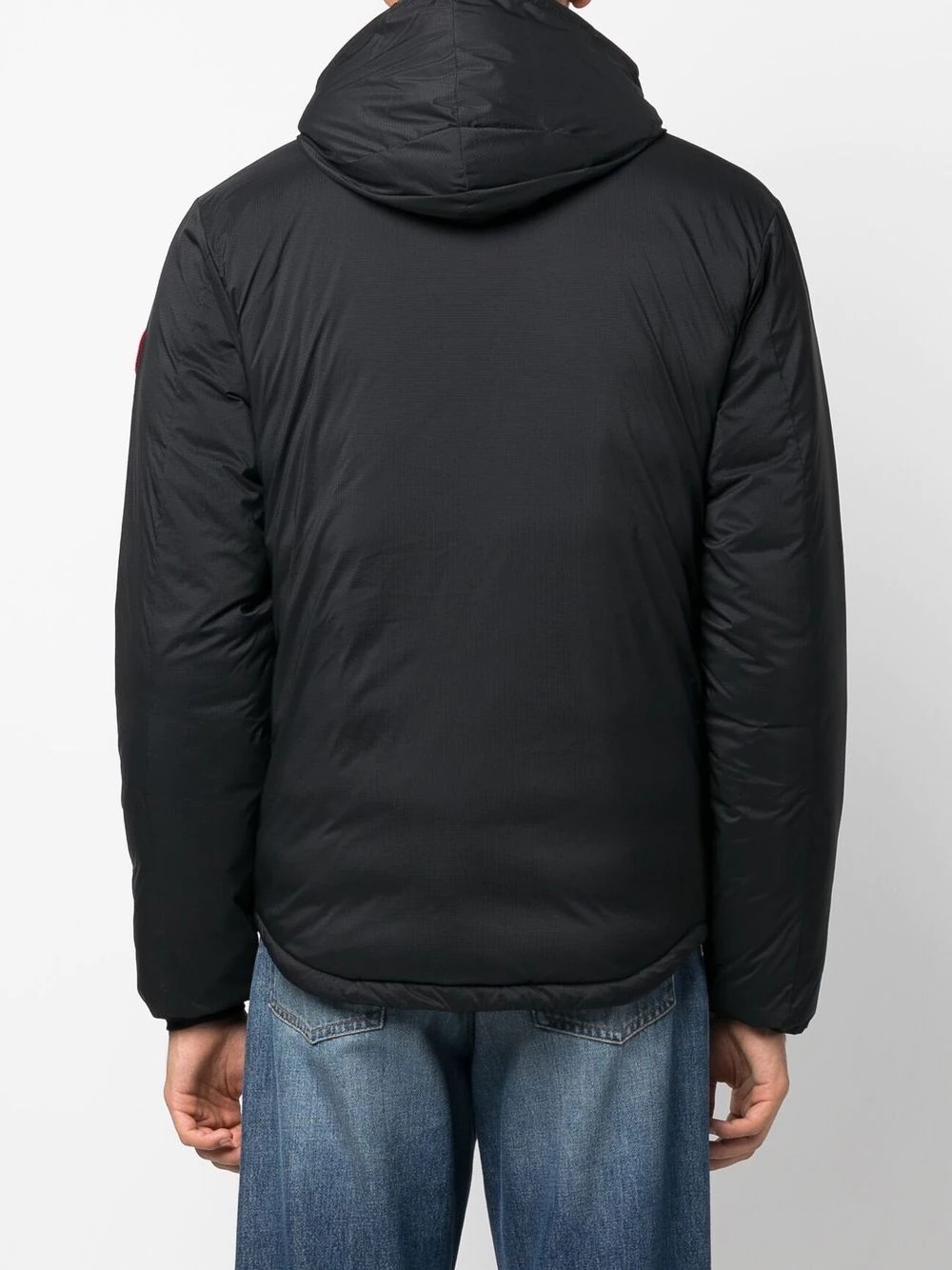 hooded feather-down padded jacket - 4