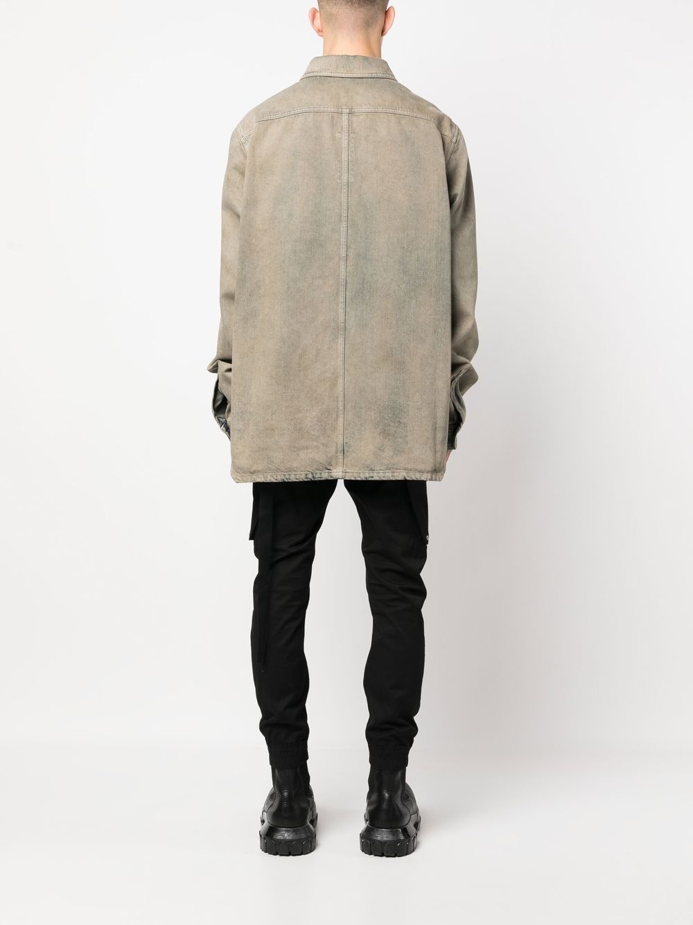 stonewashed denim shirt - 4