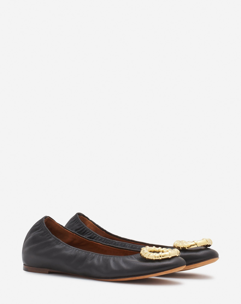 Lanvin MELODIE LEATHER BALLERINA FLAT outlook