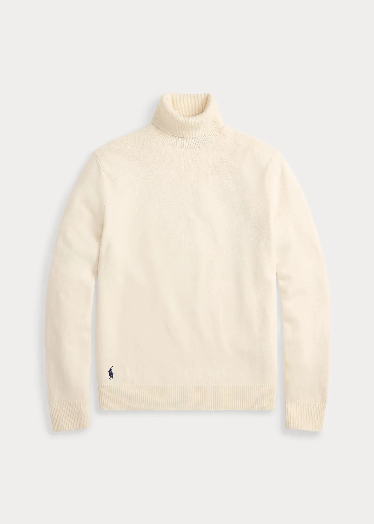 Wool-Cotton Turtleneck Sweater - 1