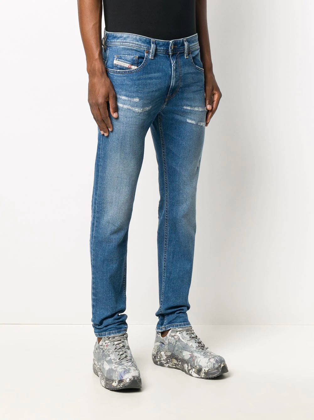 distressed skinny jeans - 3