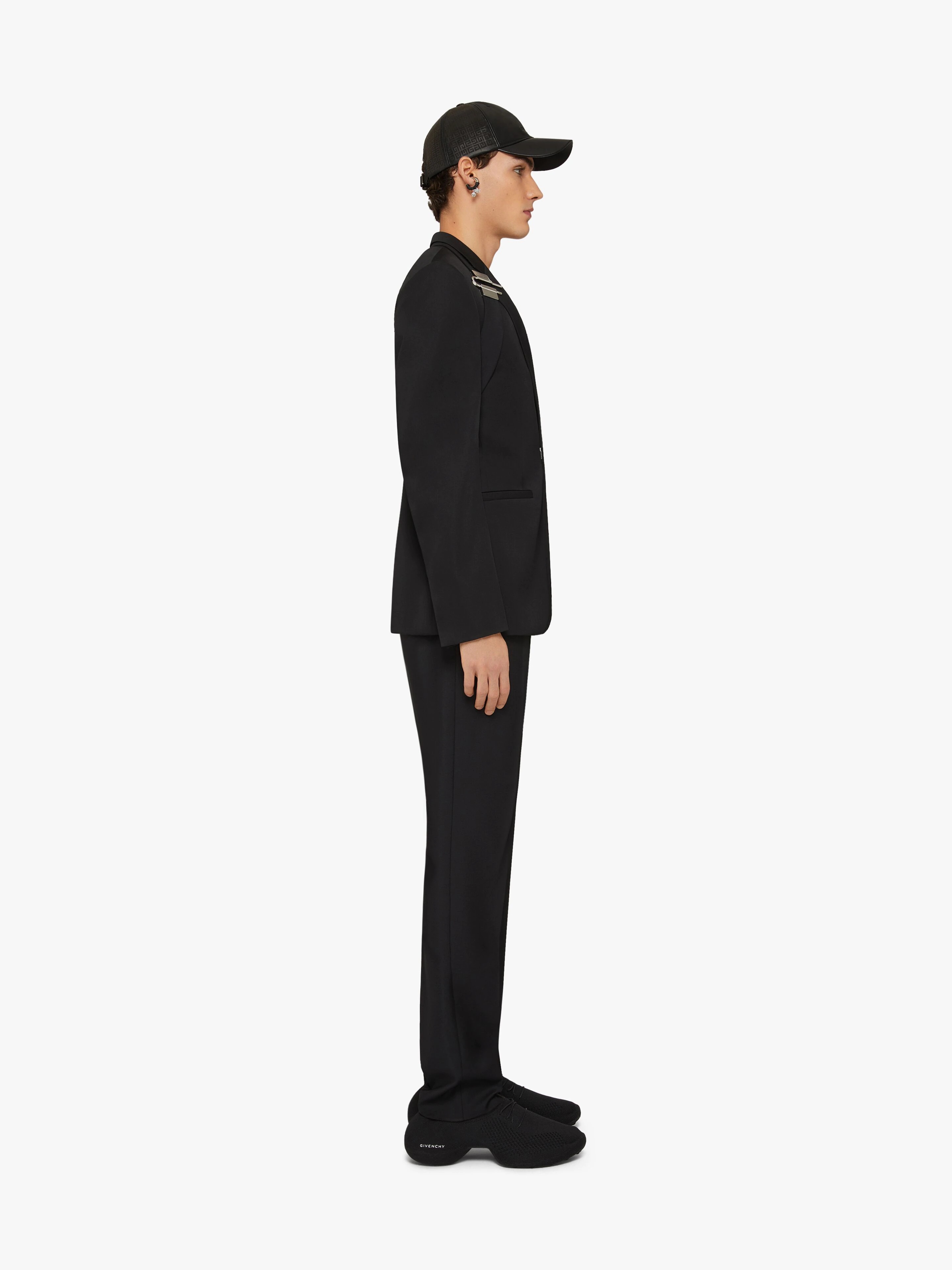 SLIM-FIT JACKET IN WOOL AND MOHAIR WITH U-LOCK HARNESS - 3