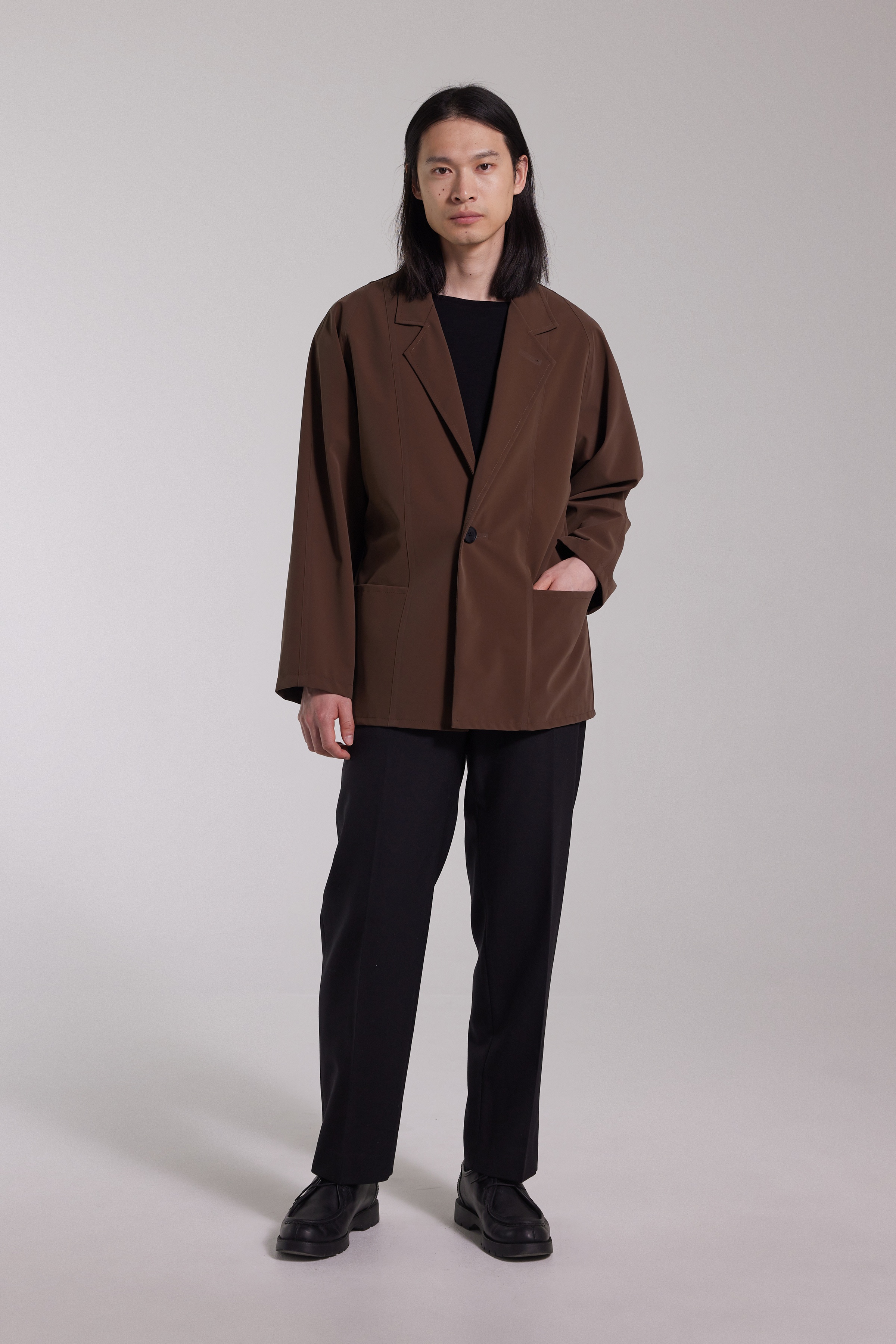 Moberg Matte Blazer Dark Brown - 5