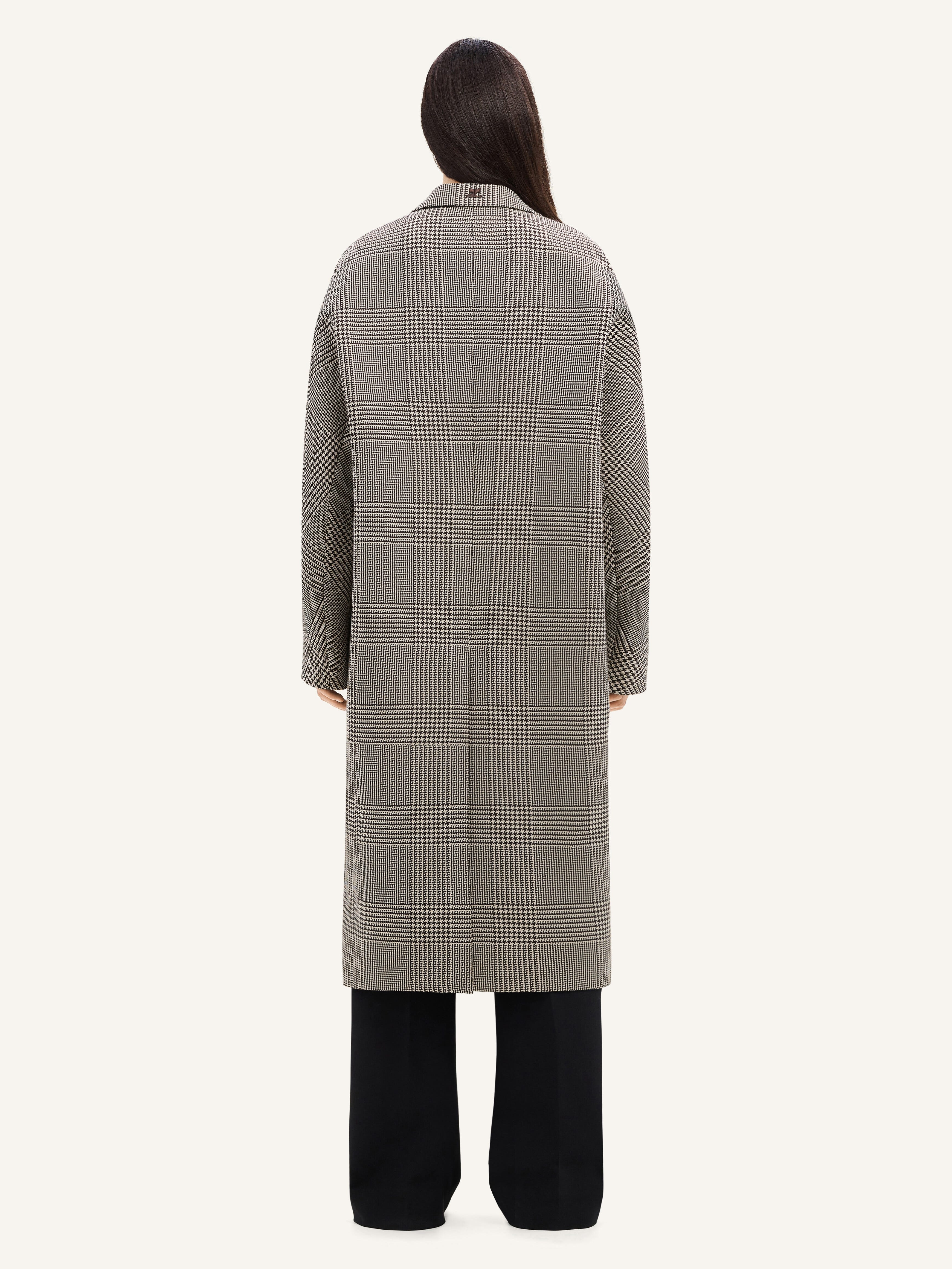 COCOON PRINCE OF WALES LONG COAT - 5