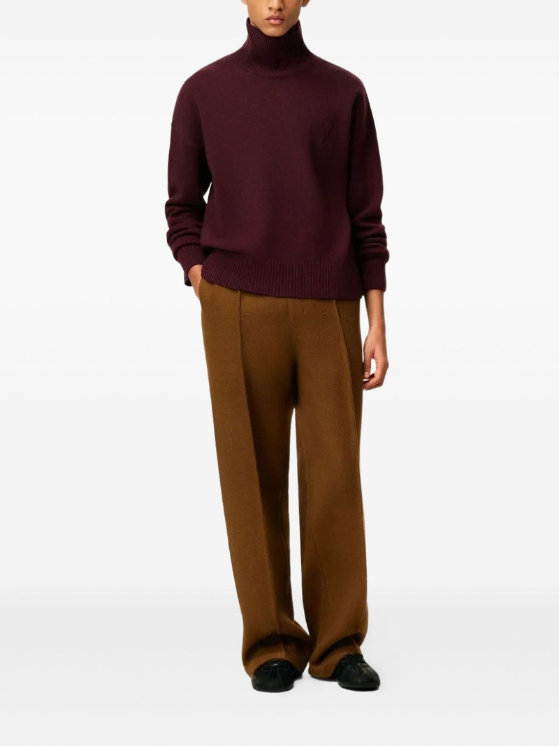 AMI Paris logo turtleneck long-sleeves sweater outlook