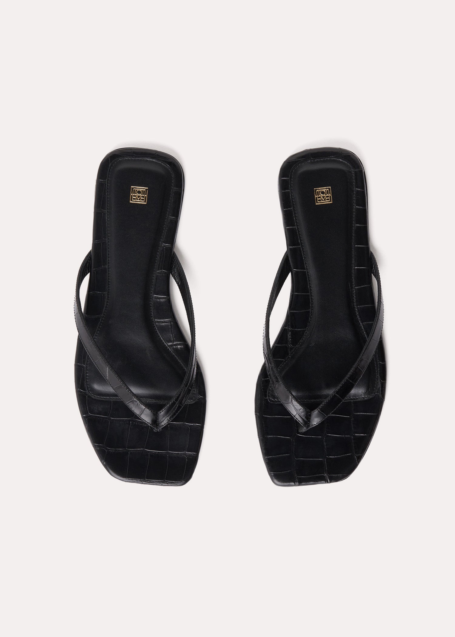 The Flip-Flop Flat black croco - 4