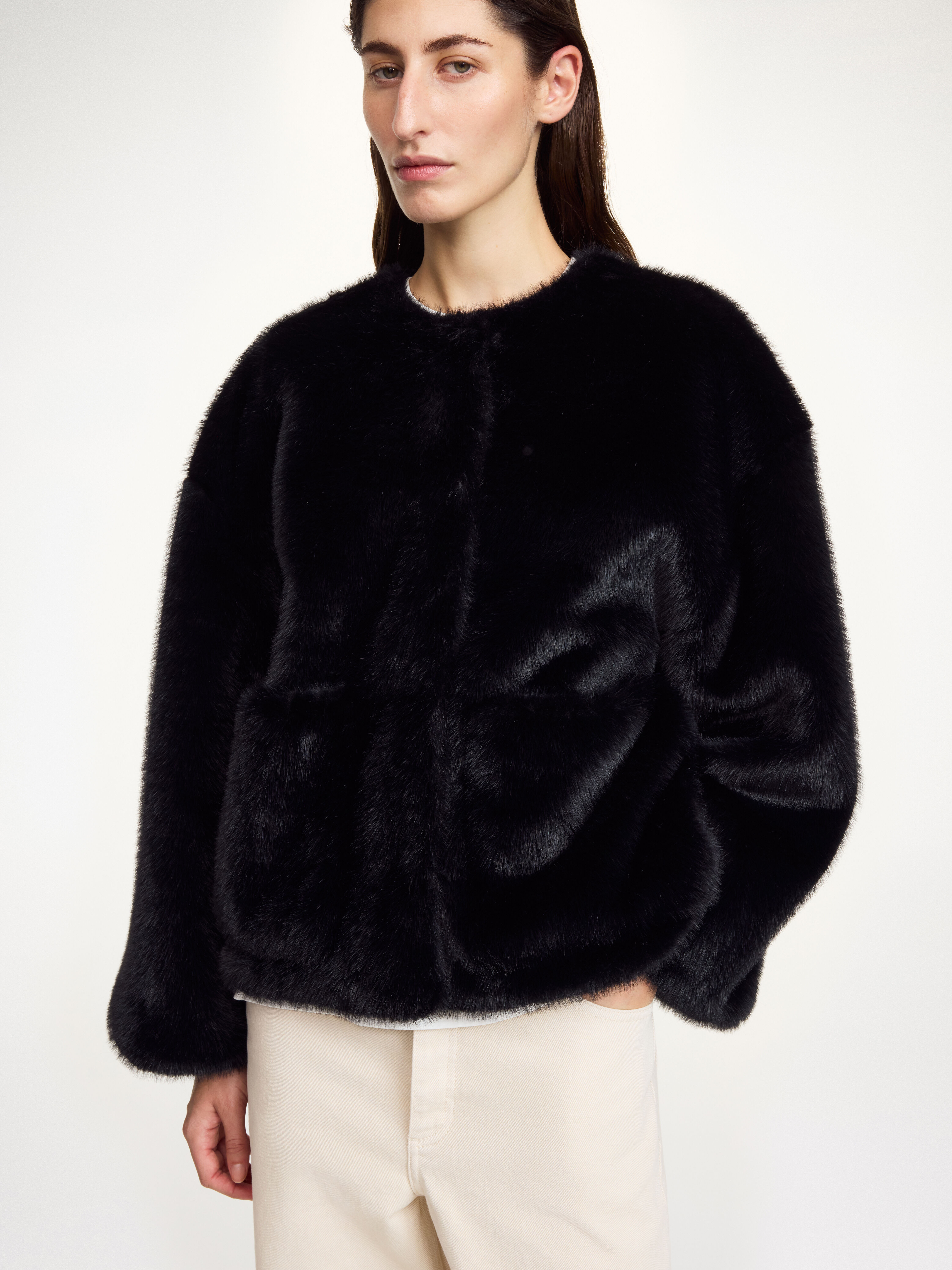 Jacquie faux fur jacket - 4