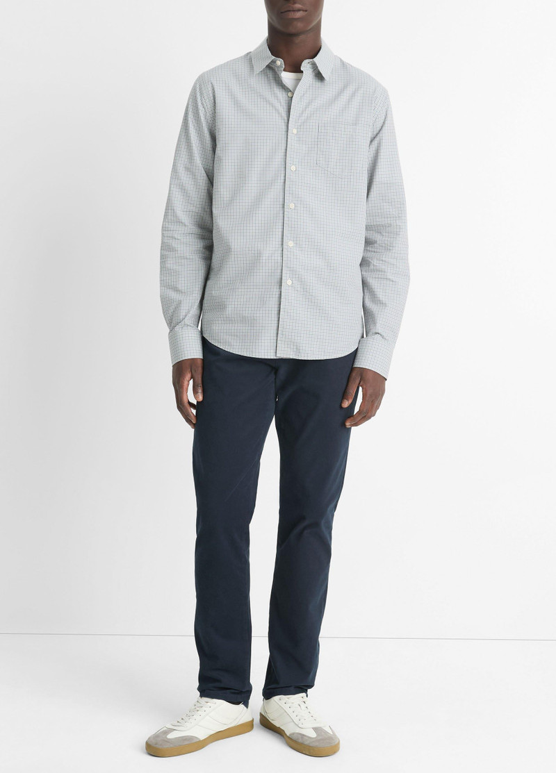 Whitney Plaid Cotton-Blend Long-Sleeve Shirt 1