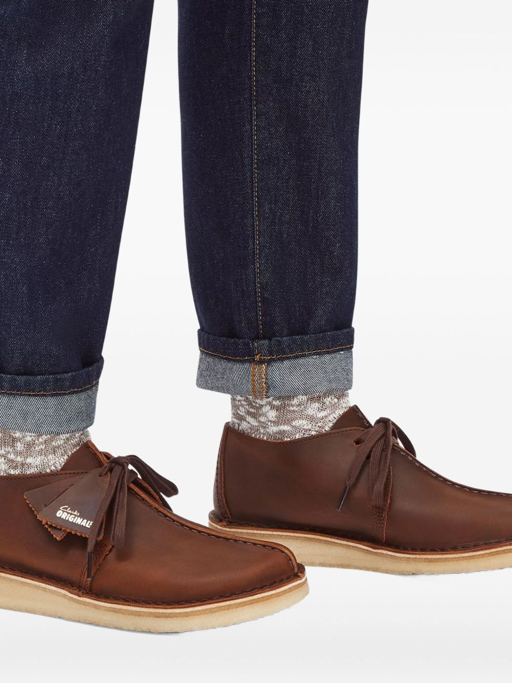leather lace-up boots - 5