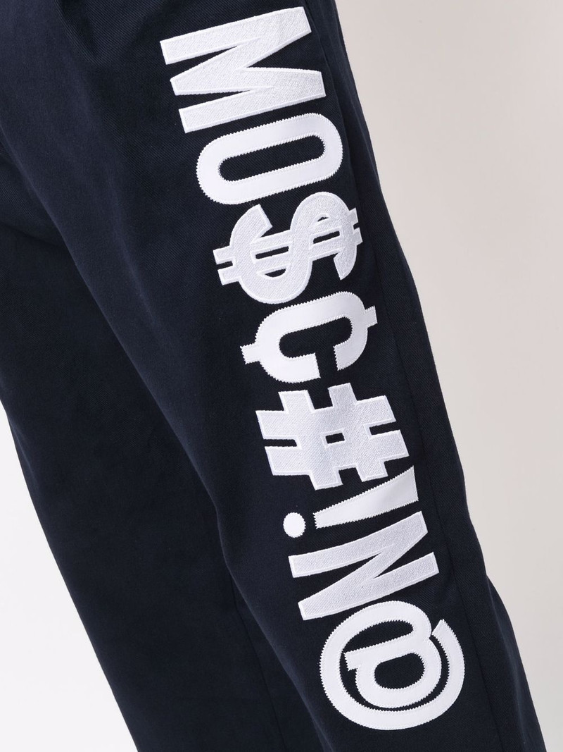 Symbols stretch-gabardine trousers 5