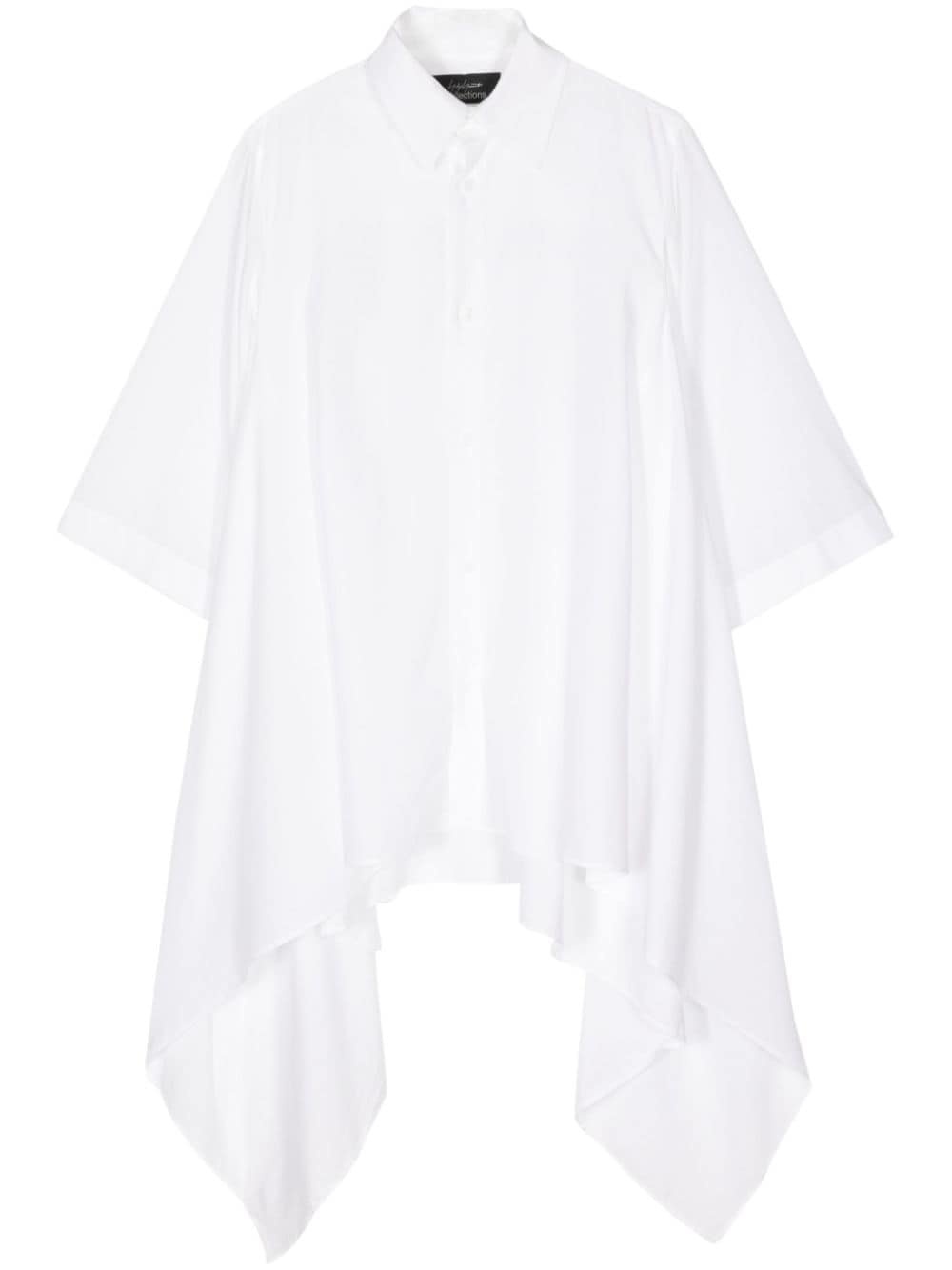 button-fastening asymmetric top - 1