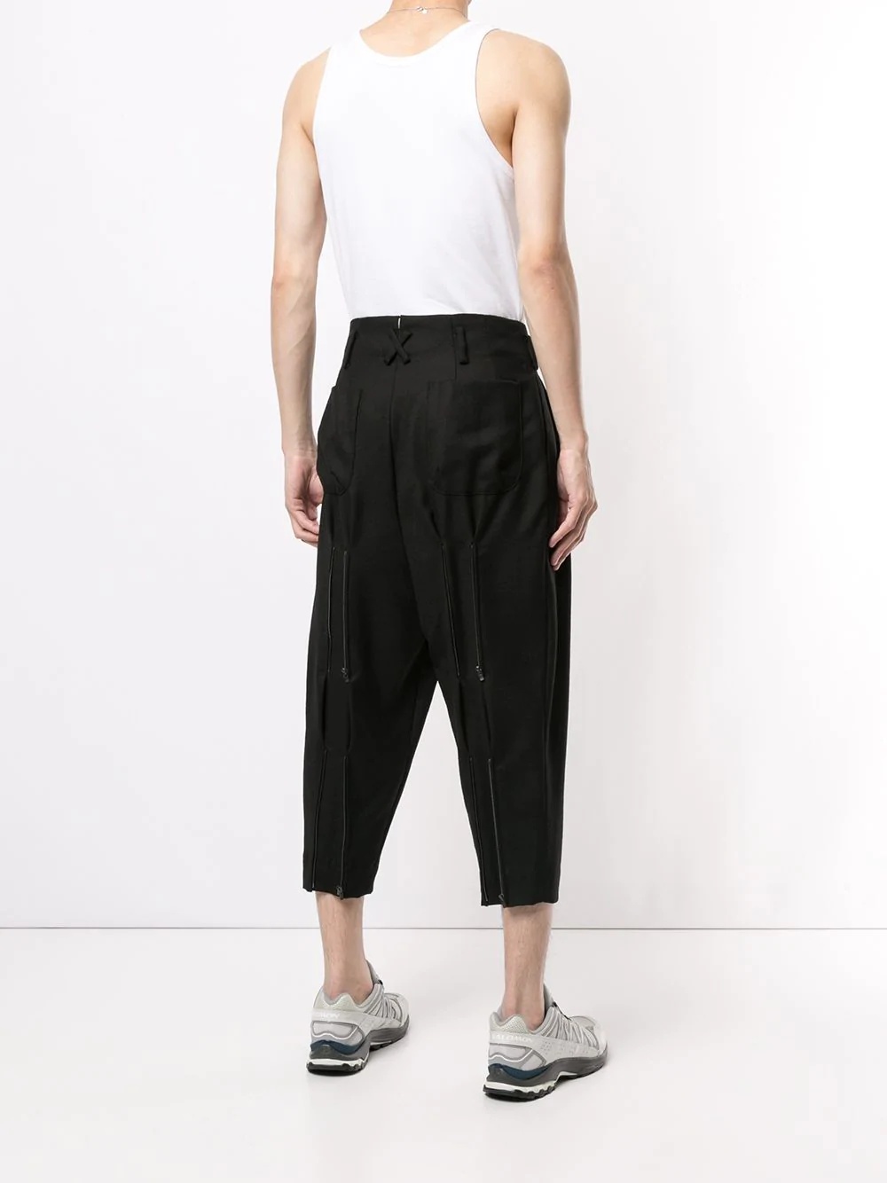 pleated waist trousers - 6