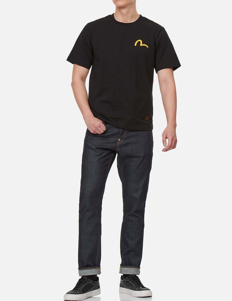 KAMON PRINT CARROT FIT RAW DENIM JEANS #2017 4