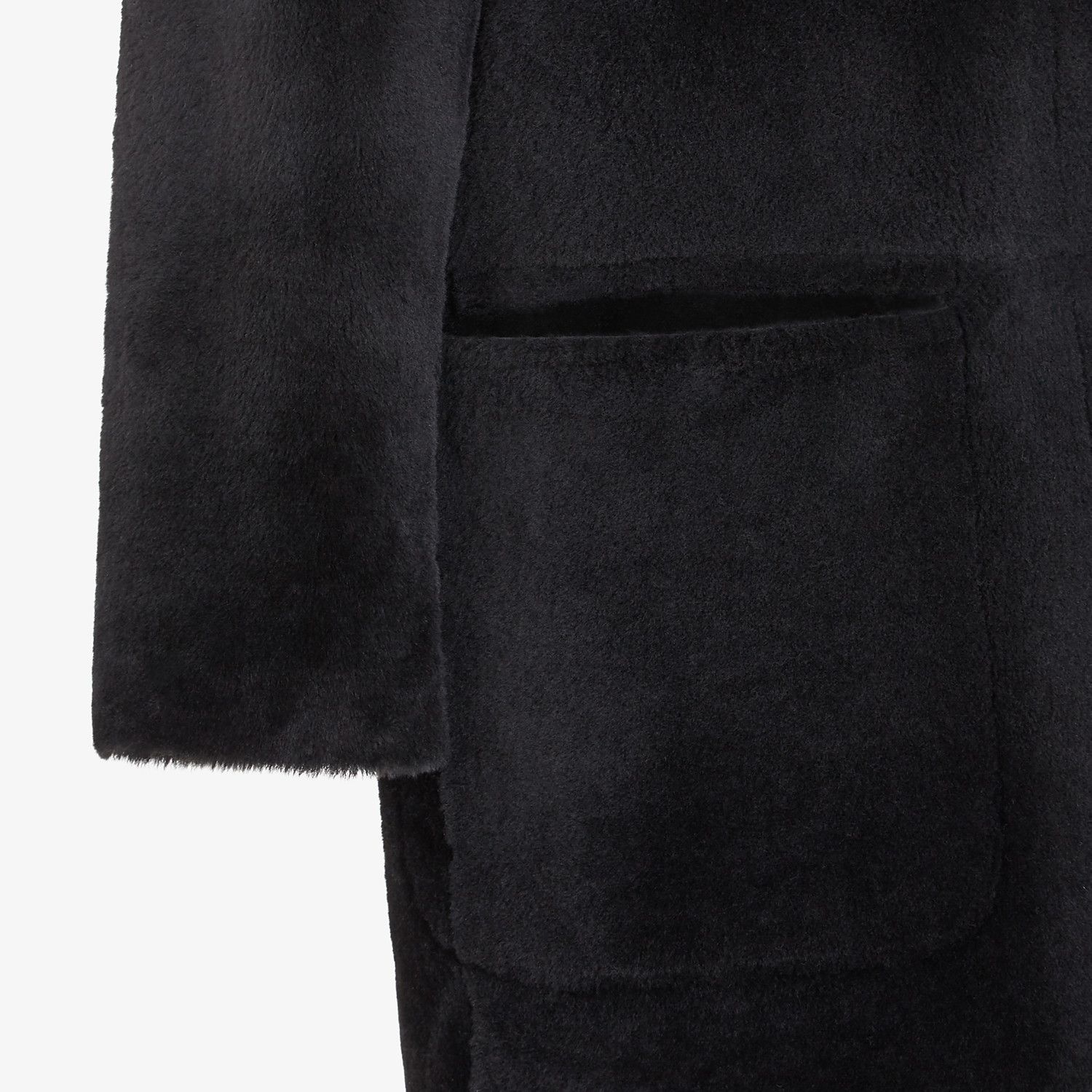 Black shearling coat - 3