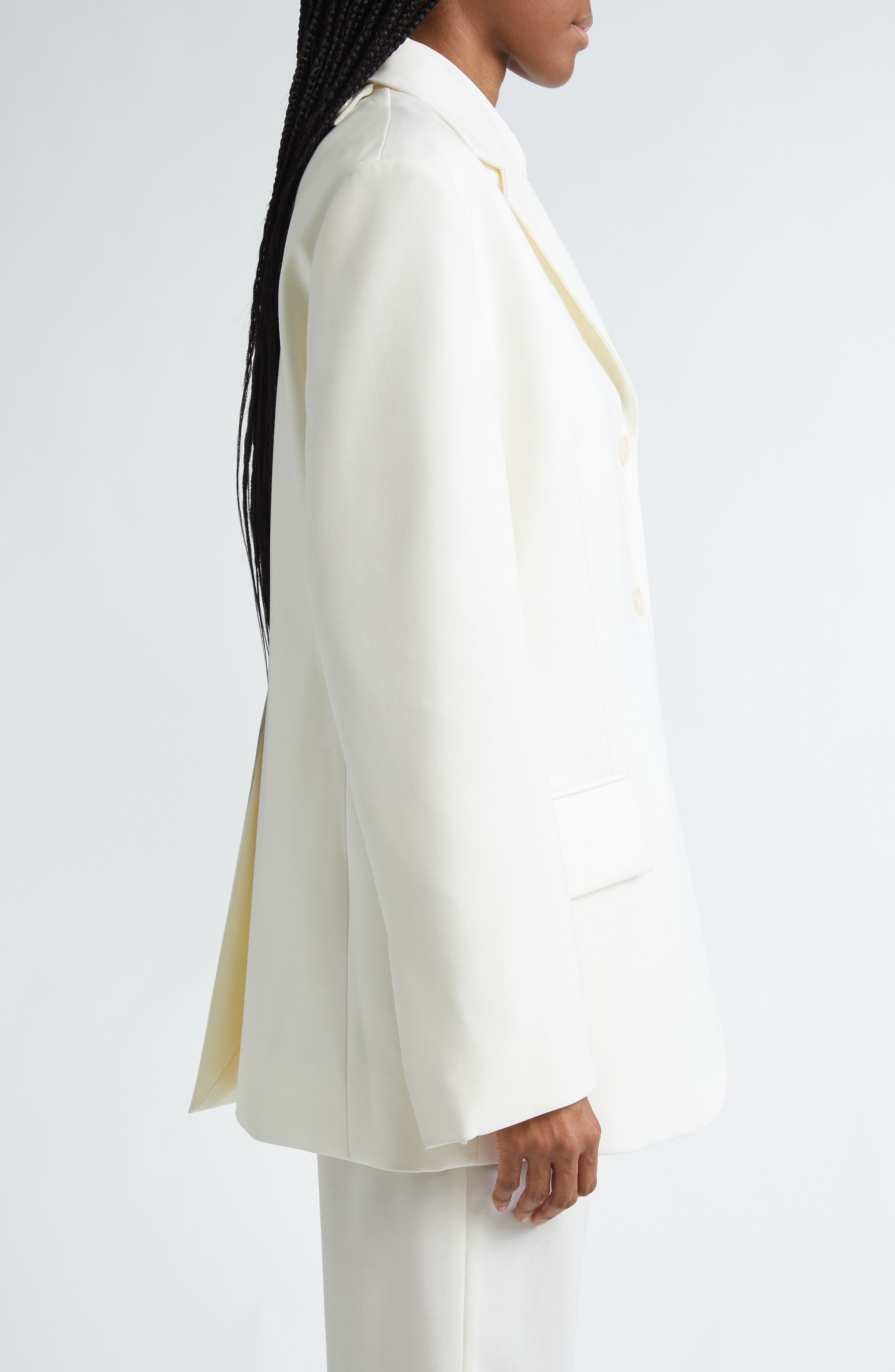 Proenza Schouler Archer Single Breasted Stretch Twill Blazer in Wax at Nordstrom - 4