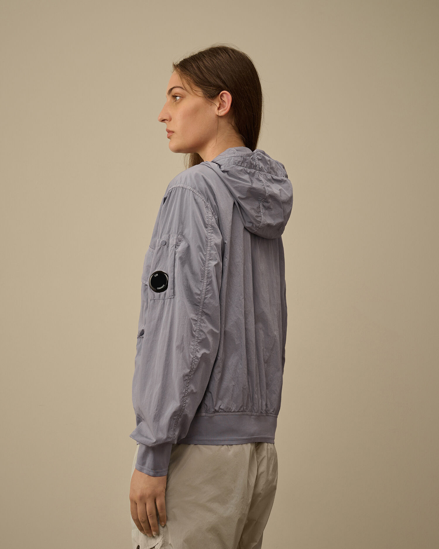 ジャケット・アウター C.P. Company AIR-NET Lens Jacket C.P. Company Chrome Air-Net Lens Jacket White – Garmz Factory