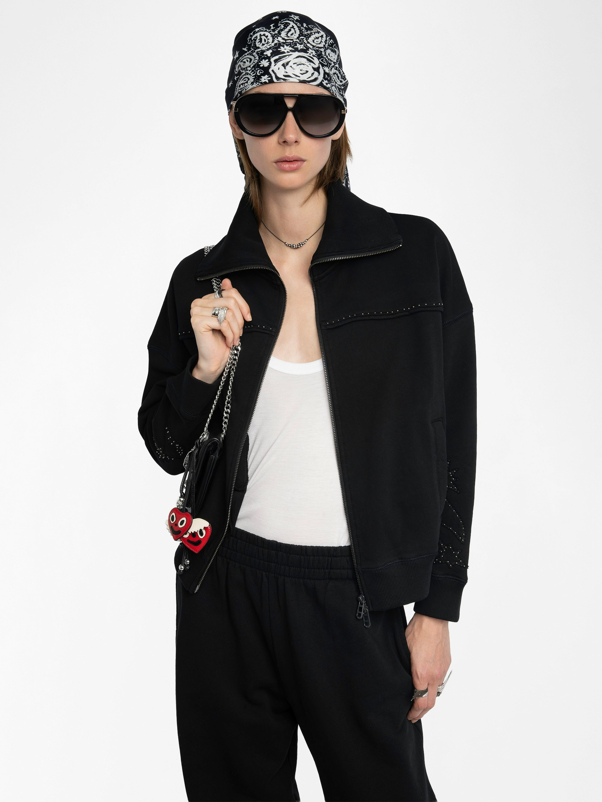 Milly Zip Up Sweatshirt - 2
